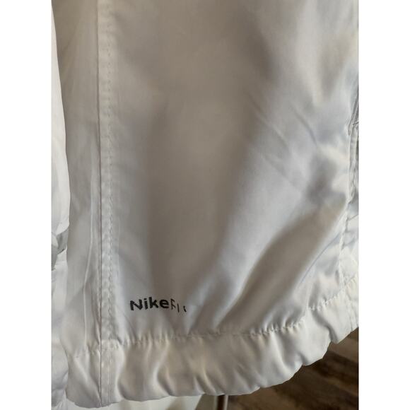 Nike Jacket Womens Large White FitStorm Full Zip Windbreaker Reflective Running - Picture 5 of 15